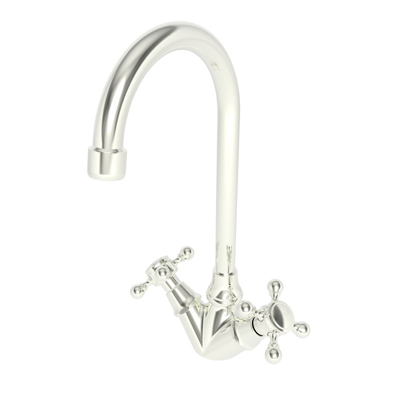 Chesterfield Double Handle Bar Faucet, Polished Nickel