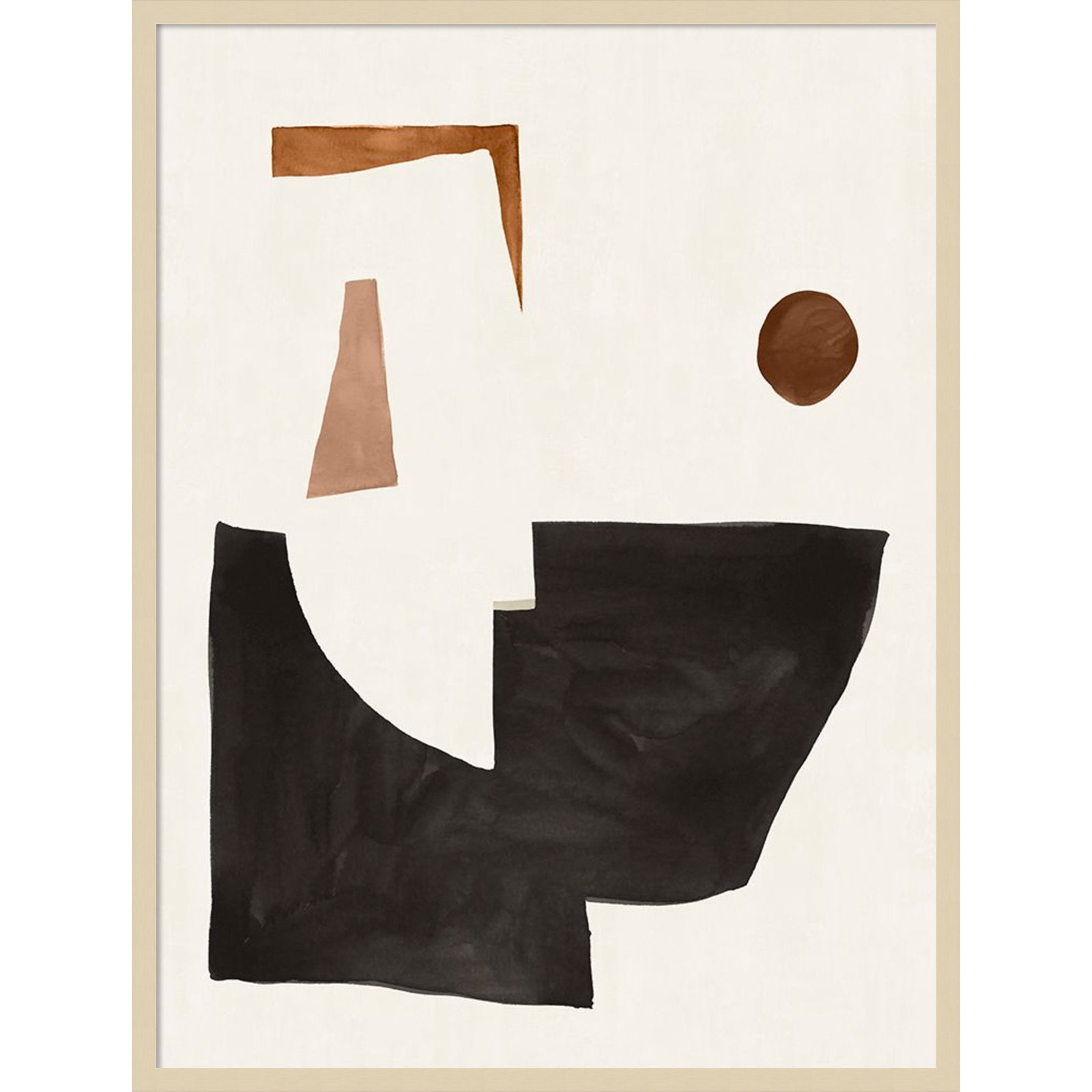 Blockway II Print by Sozi, Brown, 31" W x 41" H