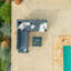 Anessah 5 Seater Garden Interchangeable Sofa Set with LED Premium Cantilever Parasol-2088265889-2088265890