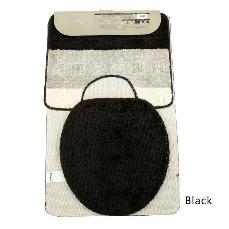 Abibat Bath Rug, Black