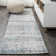 Saulsberry Modern Strie' Gray/Turquoise Rug