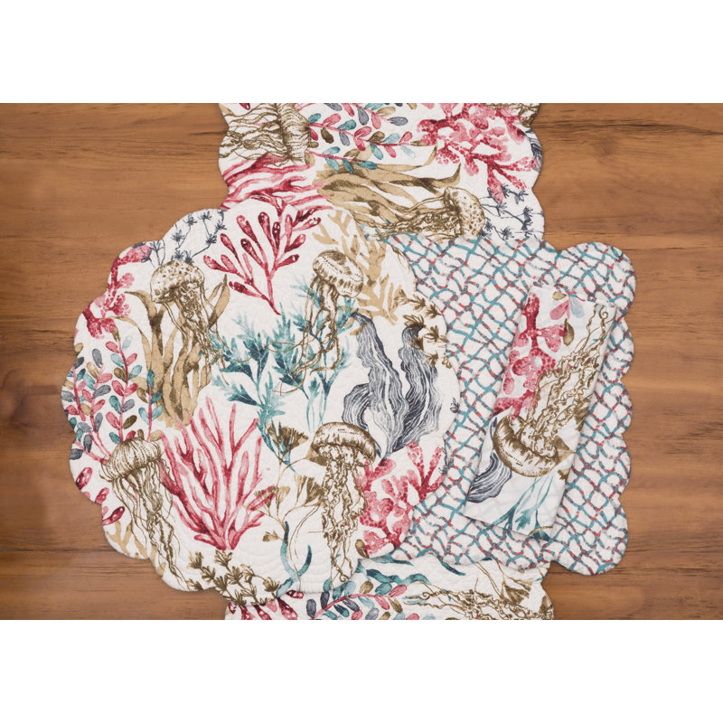 Aliaksey Delphina Reef Cotton Table Runner