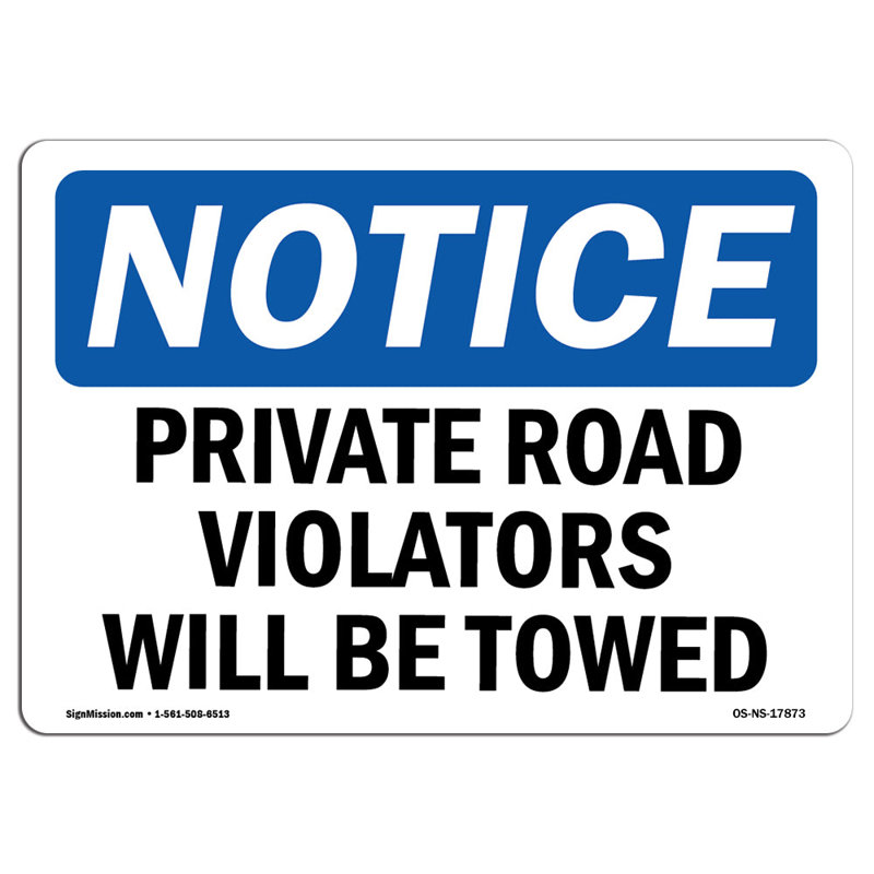 Signe de «Privé de la route contre les violateurs»