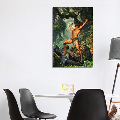 Tarzan Of The Apes 100th Anniversary by Joe Jusko - Wrapped Canvas Print