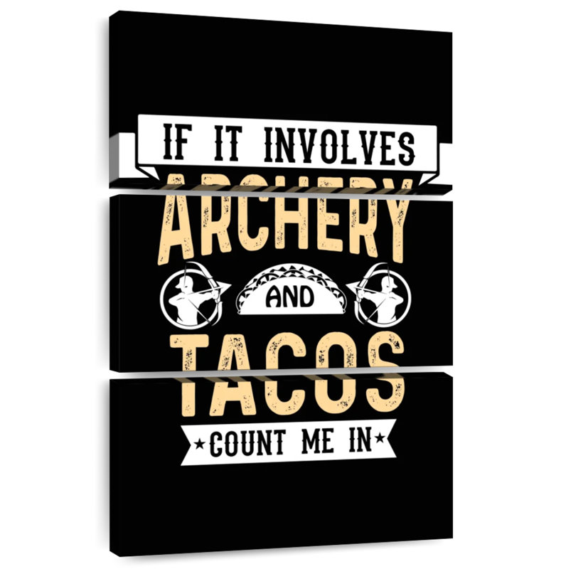 Sireci Archery And Tacos, 45" H x 28" W