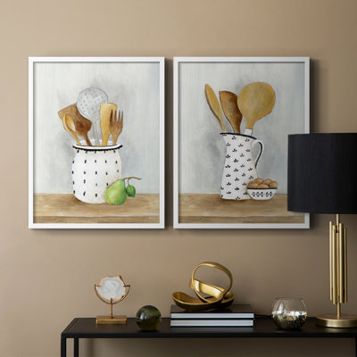 Impression encadrée I-Premium de Cottage Kitchen - prêt à être accroché - aucun clou requis - aucun clou requis