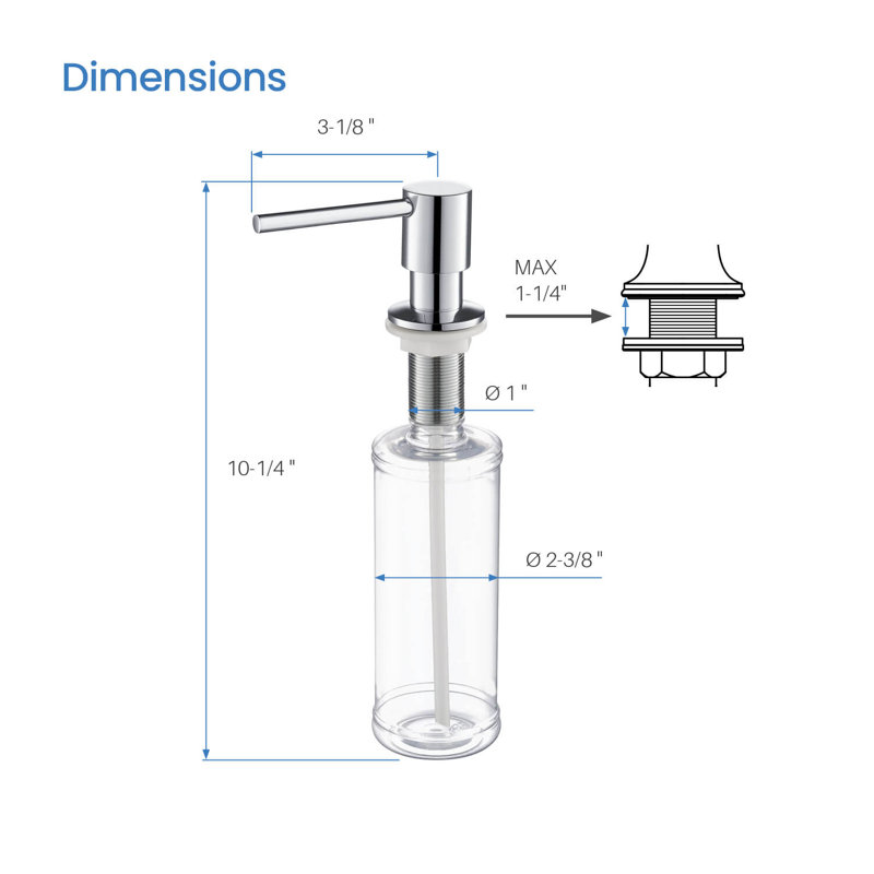 Soap Dispenser, Chrome