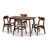 Chavone 4 - Person Solid Wood Solid Wood Top Four Leg Dining Set-1421645865