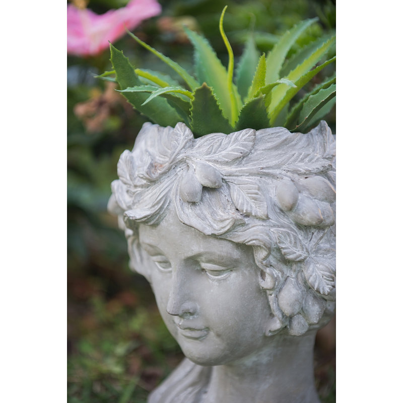 Pot de fleurs mural en ciment pour l'intérieur et l'extérieur du jardin, Gris