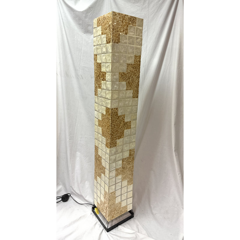 Handmade 59" Square Shell Lamp