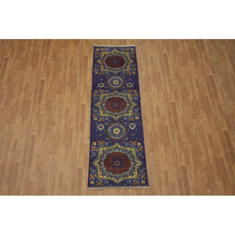 Tapis de couloir oriental traditionnel - Laine nouée à la main 2 x 8