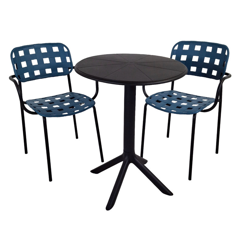 2 - Person Dining Set, Petrol Blue