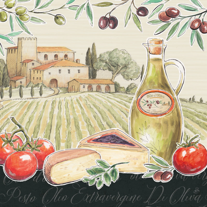 Tuscan Flavor III by Daphne Brissonnet - Wrapped Canvas Print, 76cm H x 76cm W
