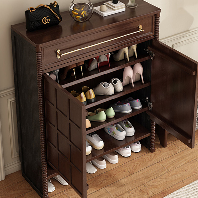 Armoire de rangement à grande capacité, Noyer