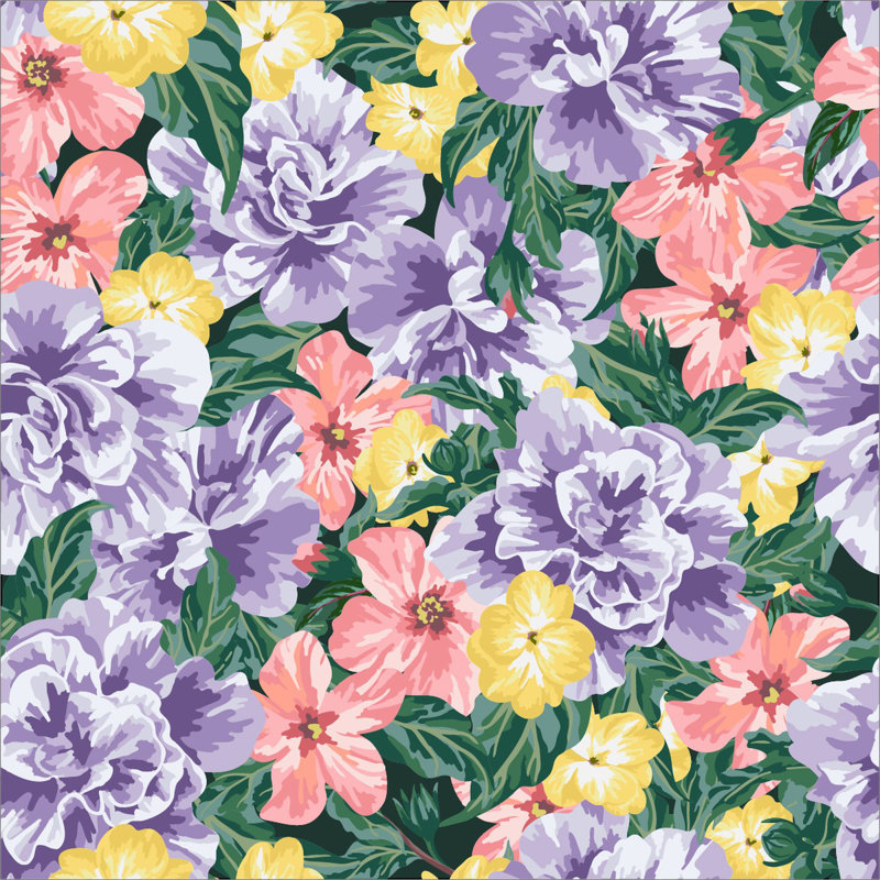 Peel & Stick Wall Mural, 8.34' W x 8.34' L