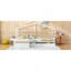 Lit plateforme simple avec trois tiroirs de rangement-156880675