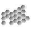 Adhésif décoratif hexagonal amovible