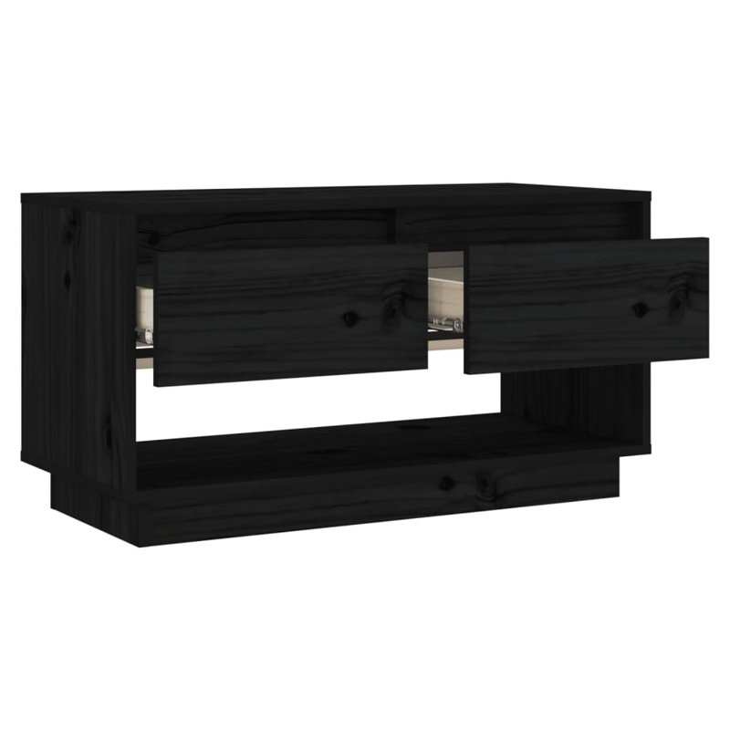 Irasemis Unfinished TV Stand for TVs up to 32", Black