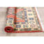 Tapis de zone en laine bleu/rouge 2 pi 2 po x 2 pi 11 po noué la à la main one-of-kind-kazak Annarosa