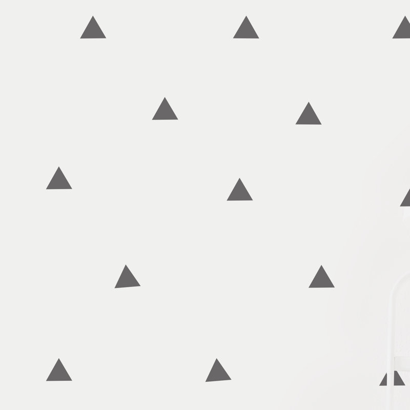 Abstract Non-Wall Damaging Wall Decal, Dark Gray