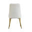 Table de salle à manger moderne 59,05 po en pierre artificielle blanche pouvant accueillir 8 personnes -Table tournante en pierre artificielle blanche 31,5 po
