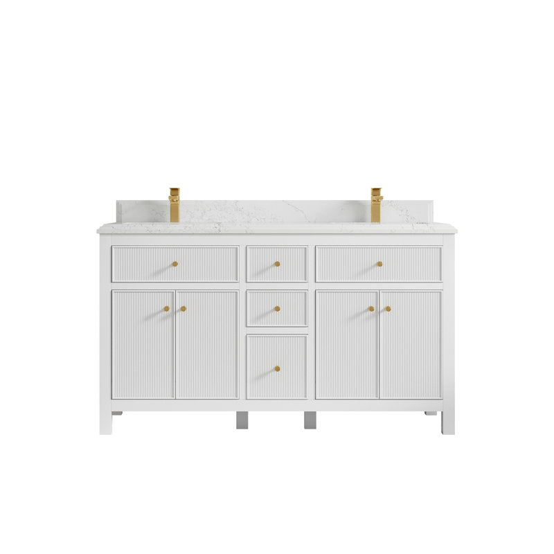 Meuble-lavabo double 60 po, Empira