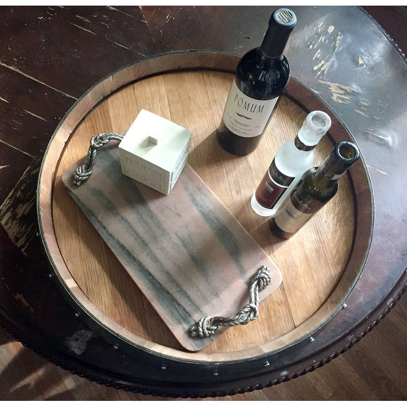 Plateau tournant pour bar à vin, l 24 po x H 3 po