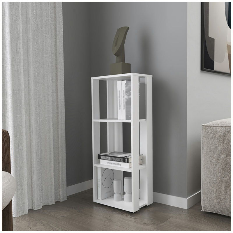 Bibliothèque Newmanstown, bureau, blanc, Blanc