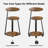 Round End Table Side Table With 3-Tier Shelves (Set of 2)-1690447193