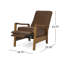 Fauteuil inclinable manuel en bois