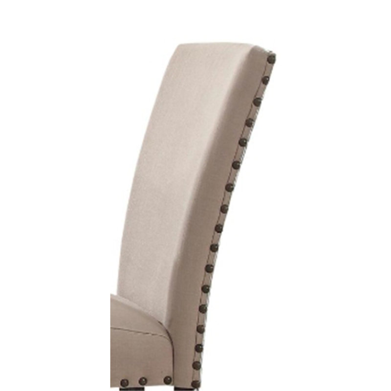 Ensemble de 2 chaises d'appoint Nolan Linen & Salvage, Chêne foncé