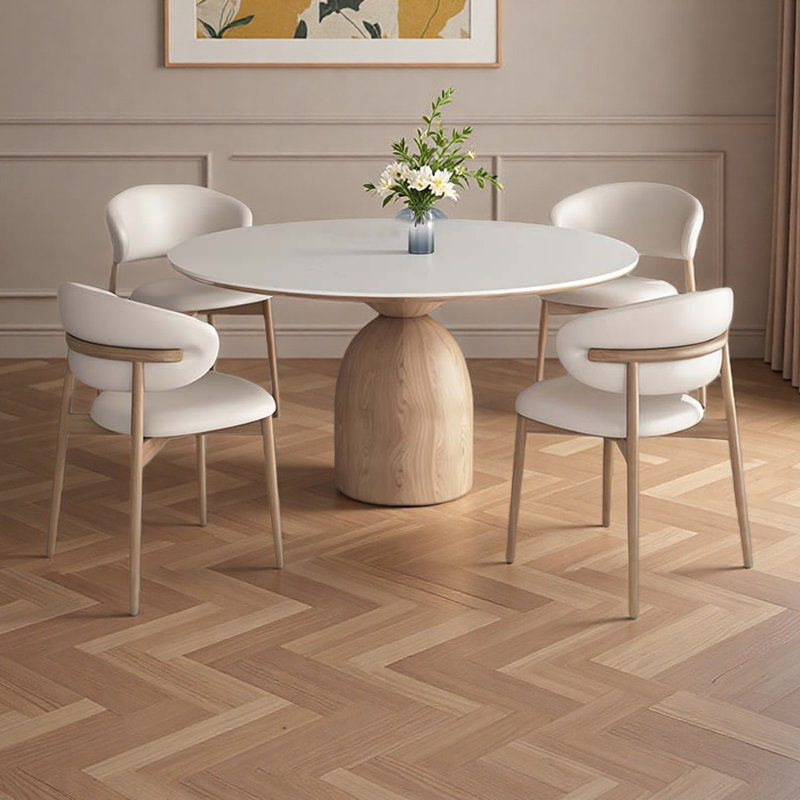 Ensemble de banquet moderne pour 8 personnes avec table et chaises en pierre