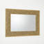 Golden Stone Rectangle Metal Mirror