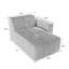 Chaise longue simple en velours côtelé Berlare-601027411