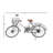Juwon Metal Bike Decorative Silver Sculpture with Wood Accents