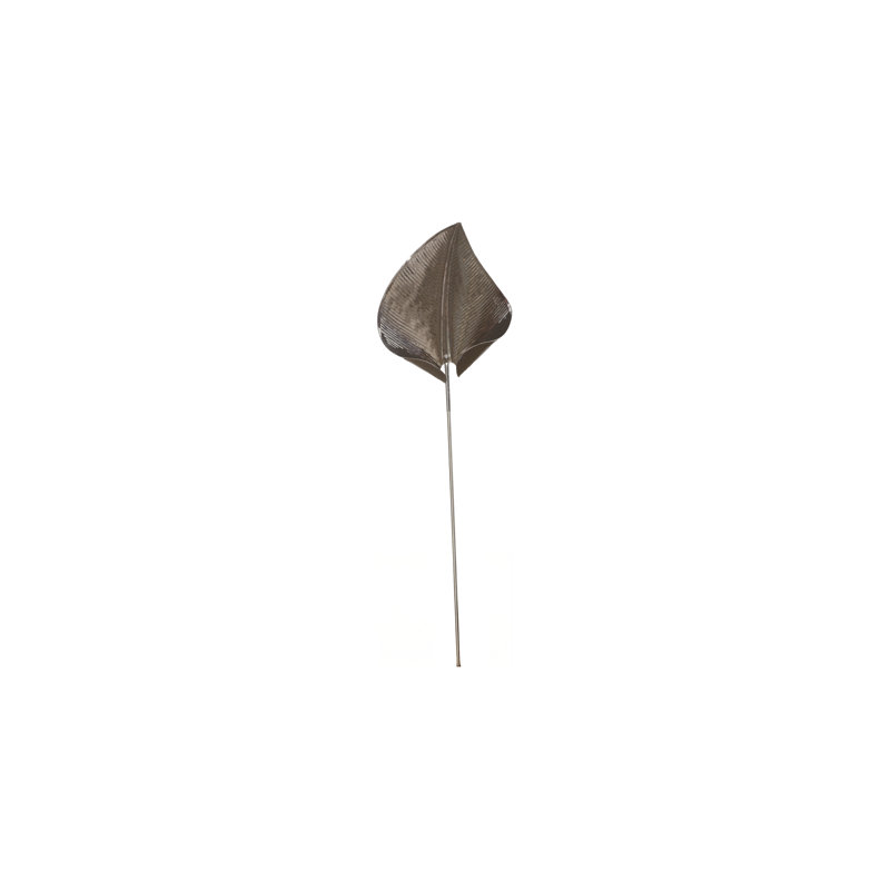 Stainless Steel Anthurium Leaf Sculpture