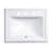 Ruvati 23 x 18 inch Drop In Topmount Bathroom Vanity Sink White Rectangular Porcelain Ceramic with Overflow