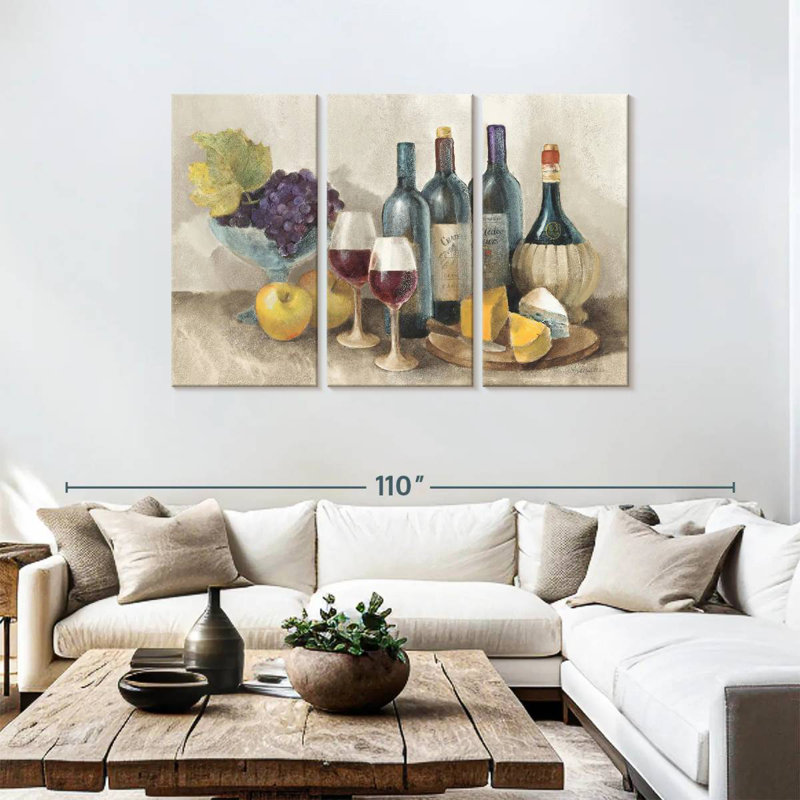 Yarlin Wine And Fruit I Light, 48" H x 74" W