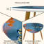 Triangle Nesting Coffee Table Set of 2 couple cute birds Tits Park sitting branch among bright autumn foliage End Table Modern Minimalist Side Table Set for Living Room Bedroom