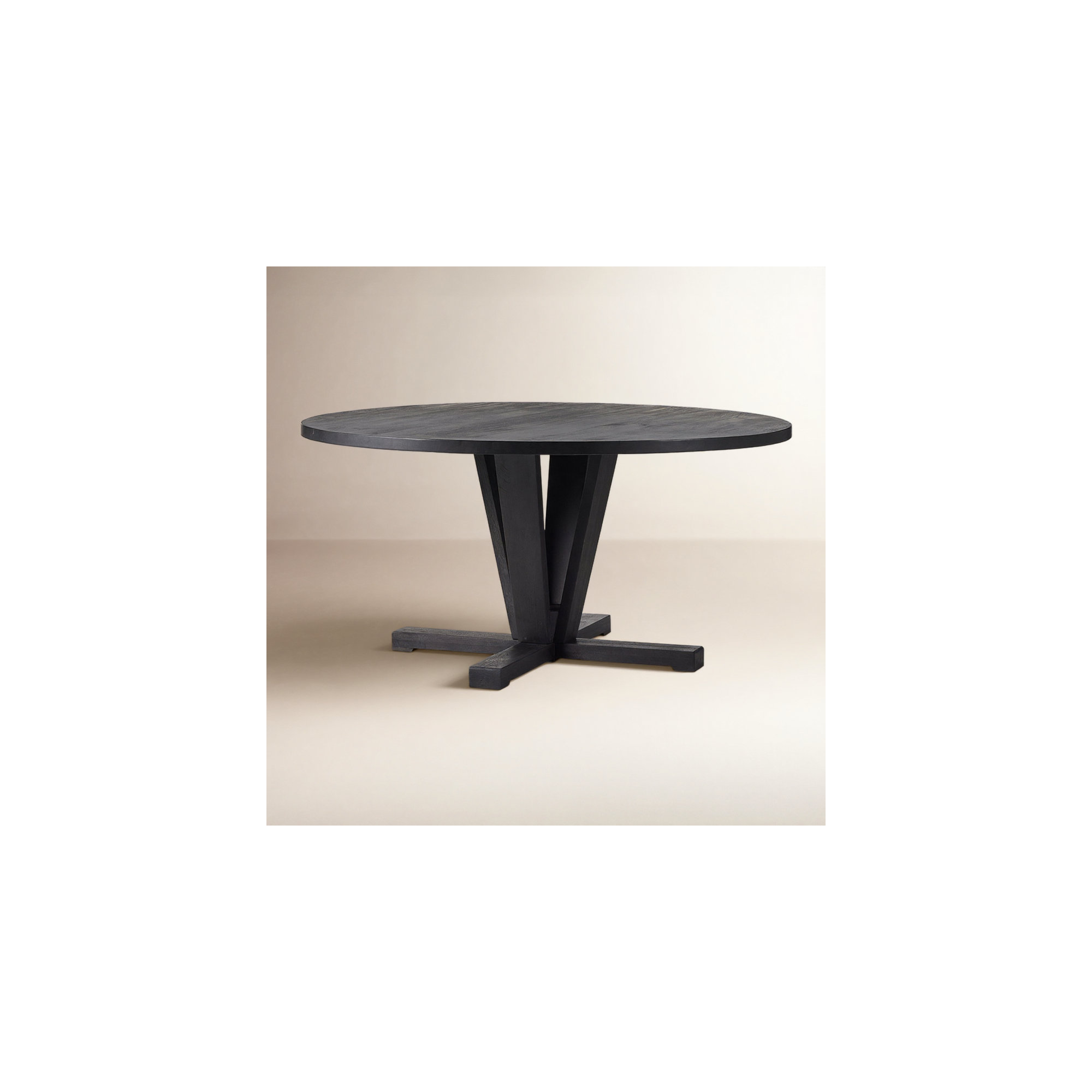 Darryn 60'' Round Dining Table, 30" H x 60" W x 60" L, Flint Black