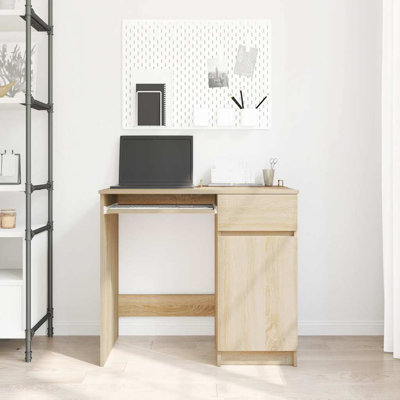Desk Sonoma 86X49x76 Cm Engineered Wood