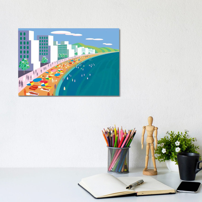 Malecon by Charles Harker - Wrapped Canvas Print, 20.32 cm H x 30.48 cm W