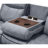 Modern Sofazubaida Tone  Recliner Sofa & Table