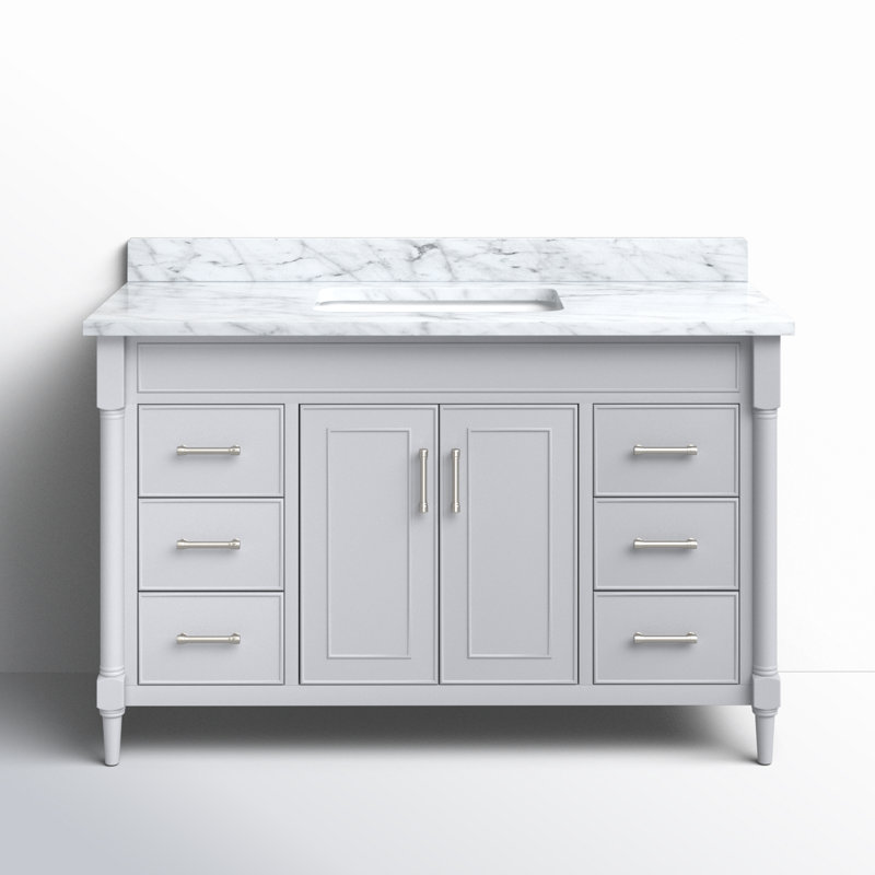 Selene Light Gray 49'' Single Freestanding Bathroom Vanity