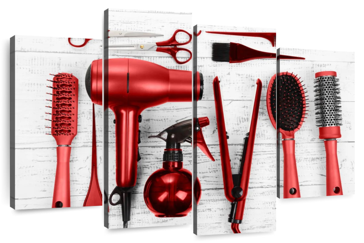 Elephant Stock Hair Salon Red Tools | Wayfair