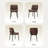 PU Leather Upholstered Dining Chair With Metal Legs-1542580953