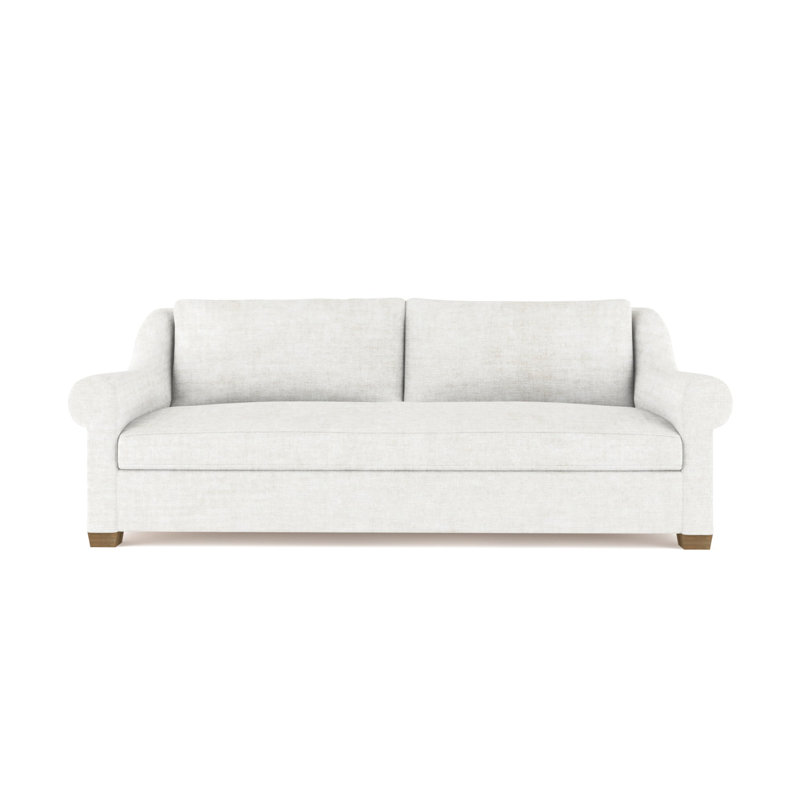 Causeuse Thompson, H 32 po x l 72 po x P 41 po, Velours écrasé albâtre, Naturel