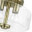 2 Light Black Medium Semi-Flush With Mouth Blown Clear Glass And Brushed Nickel Accents-1746904109