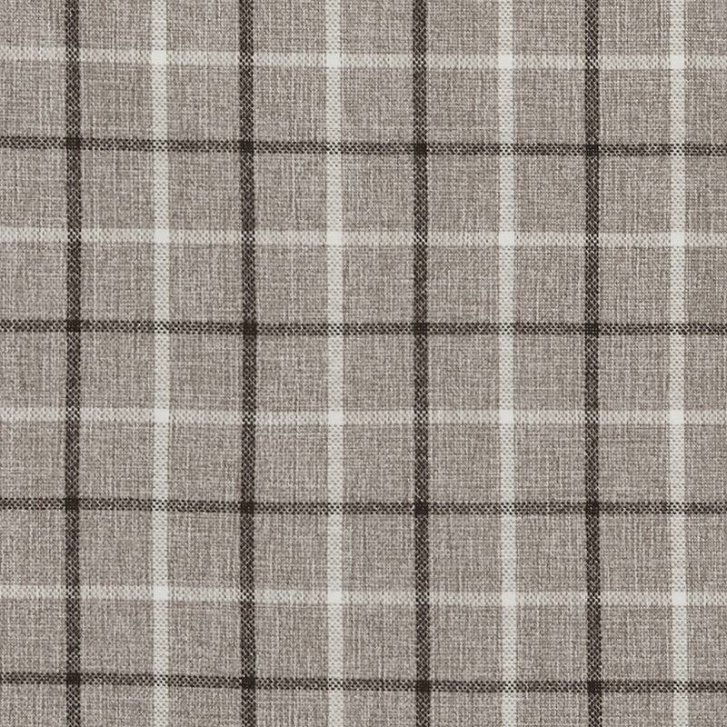 Anaheim Plaid Faux Leather Tab Top Single Curtain Panel with Fleece Lining, Green, 50" W x 84" L