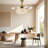 42 Inch Gold Heart-shaped Crystal Invisible Fan Light With Remote Control